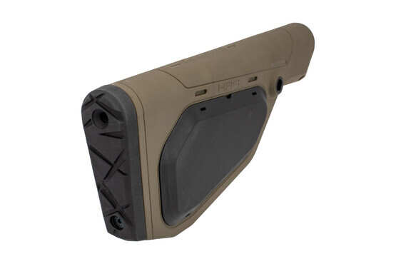 The Hera Arms HRS fixed rifle stock features a thick rubber buttpad